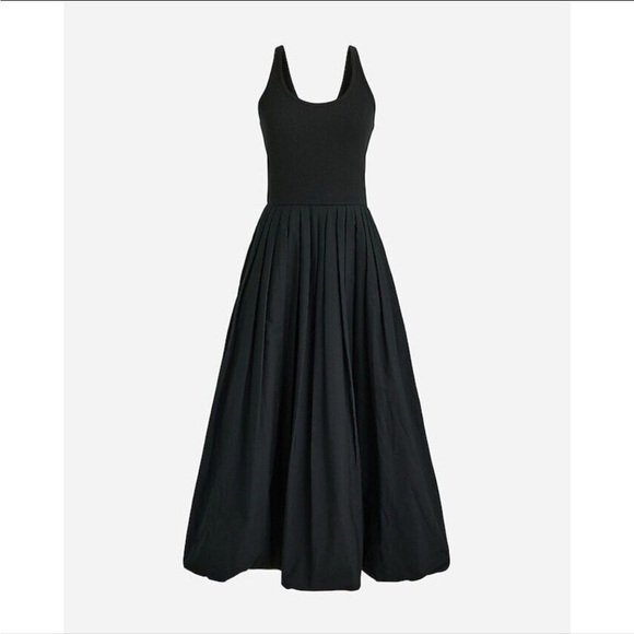 J.Crew Black Knit Mixy Bubble Hem Dress with Pockets Size XL Style BY828 NEW - Picture 13 of 14